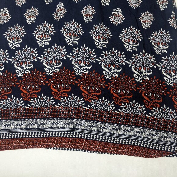 USED - Size S Womens ANAMA Short Sleeve Dress Viscose Navy - Picture 2 of 7